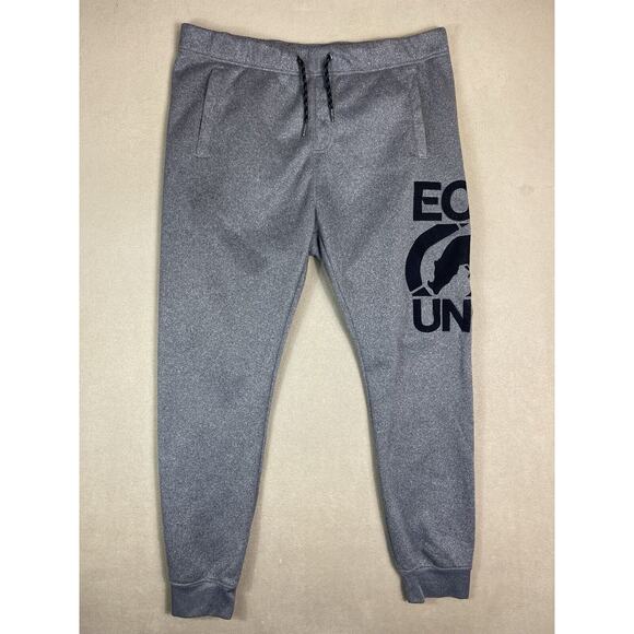 Ecko Unltd Pants Mens 2XL‎ Gray Tapered Elastic Waist Fleece Jogger Sweatpants - Picture 1 of 13